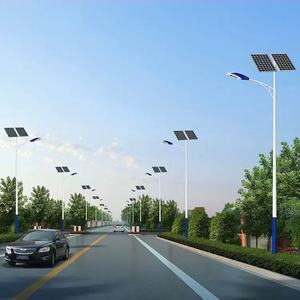 <strong>Hot</strong> Dip Galvanized Lighting Poles Custom Solar Street Light Pole for Municipal Highway Rural Project Factory OEM ODM Supply - Product Image 5