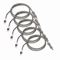 Sonde de température à thermocouple à baïonnette de type K, câble de 1 m, 2 m, 3 m, 5 m, 0-600 ℃   pour machine de moulage par injection de type J