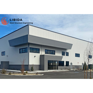 定制设计预制棚钢结构仓库车间工业建筑单体两层钢结构 - Product Image 5