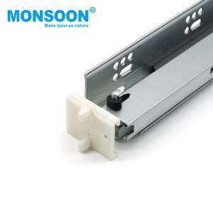 <span class=keywords><strong>Puerta</strong></span> de armario de cocina de extensión completa, canales telescópicos, tipo americano hidráulico, deslizamiento oculto de cierre suave de <span class=keywords><strong>3</strong></span> pliegues con pasadores - Product Image 4