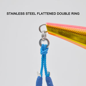 JIGGINGSOUL-AIH06- 2 Stks/zak Binding Blauwe Ijzeren Plaat Haak Heldere Draad Hoge Koolstofstaal Zeevissen Langzaam <span class=keywords><strong>Swing</strong></span> Prikkeldraad Dubbele Haak - Product Image 4
