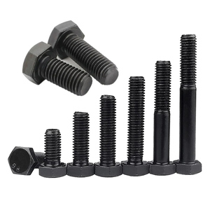 Visserie galvanisée : <span class=keywords><strong>Vis</strong></span> hexagonales M6 en aluminium, boulons sur mesure en acier inoxydable, boulons hexagonaux noirs oxydés - Product Image 2