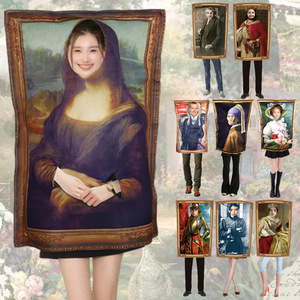 Disfraz de Mona Lisa Manyusha, Traje Zentai, Catsuit Unisex para Adultos, Disfraz de Halloween, Conjunto de Body para Cosplay - Product Image 1