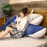 Peluche Requin Simulé Créatif Megalodon, Rembourrée en Coton PP, Anti-Stress, Doudou, Cadeau d'Anniversaire