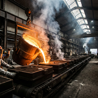 Pièces moulées sur mesure en fonte ductile et gris, moulage au sable, services de fonderie de précision certifiés ISO9001 pour l'automobile et la machinerie (OEM/ODM)