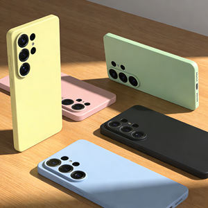 Высококачественный чехол из жидкого силикона с микрофиброй, ударопрочный, для Samsung S25 ULTRA, S26 PLUS, серии S24, силиконовый чехол - Product Image 1