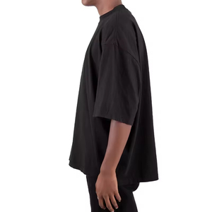 Camisetas Personalizadas de Cuello Redondo Extra Grandes para Hombre, Camisetas de Diseño Cuadradas de Talla Grande, Camisetas Lisas de Algodón Grueso para Hombre - Product Image 2