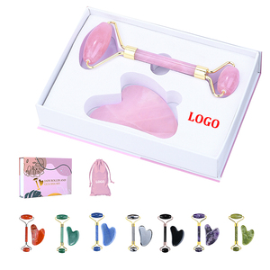 Rullo facciale in giada naturale e rullo facciale personalizzato per massaggiatore <span class=keywords><strong>Gua</strong></span> <span class=keywords><strong>Sha</strong></span> e rullo di Guasha e giada Anti-età all'ingrosso <span class=keywords><strong>Gua</strong></span> <span class=keywords><strong>Sha</strong></span> - Product Image 1
