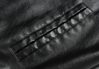 Blouson bomber en cuir PU gris, fermeture à boutons-pression oversize, col, poignets et ourlet côtelés, manteau streetwear à épaules tombantes volumineuses