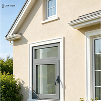 Ventana Abatible de Aluminio con Doble Vidrio y Triple Acristalamiento, Ventanas Oscilobatientes o de Aplique para Casa con Mosquitera