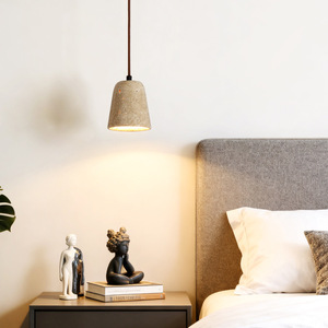Lampe suspendue de style japonais Wabi Sabi, LED E27, commande par interrupteur, chambre à coucher, salle à manger, petite lampe suspendue - Product Image 1