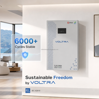 Batería Recargable de Pared LiFePO4 de 51.2V 100Ah, 5.12kWh, 6000 Ciclos, Híbrida, con CAN, para Almacenamiento de Energía Solar en el Hogar