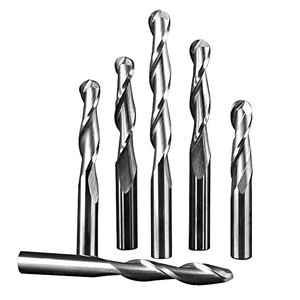 Carbide xoắn ốc bóng mũi endmill 6.35 mét Shank <span class=keywords><strong>CNC</strong></span> upcut downcut nén <span class=keywords><strong>Router</strong></span> <span class=keywords><strong>bit</strong></span> cho gỗ MDF ván ép - Product Image 5