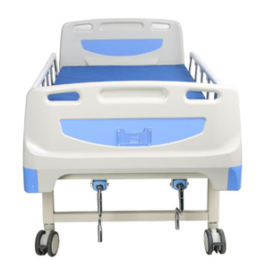 Suprimentos médicos Equipamentos médicos Acessórios Saúde ABS Aço Inoxidável 2 Manivelas Cama Hospitalar 260kg Capacidade 4 Rodízios Branco + - Product Image 3