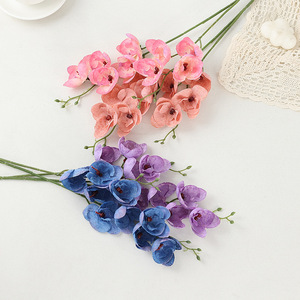 Orquídea Artificial Phalaenopsis <span class=keywords><strong>de</strong></span> 9 Cabezas LUYI para Decoración <span class=keywords><strong>de</strong></span> Bodas, Flores Decorativas y <span class=keywords><strong>de</strong></span> Guía - Product Image 2