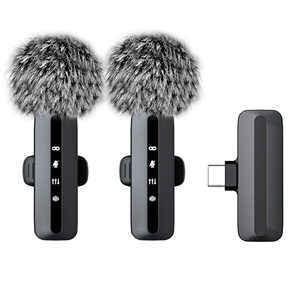 Lavalier <b>Microphone</b> USB-C <b>Bluetooth</b> <b>Wireless</b> Clip On For Mobile Live Streaming Short Video Recording Outdoor Use - Product Image 3