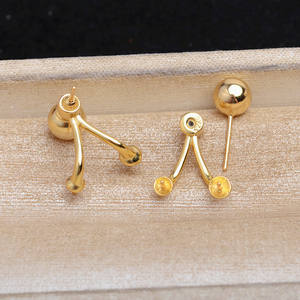 S925 <b>Silver</b> Double <b>Pearl</b> DIY Accessories Female Earhook <b>Earrings</b> with Empty Stand Trendy 5-6 Earstuds 1209 - Product Image 5