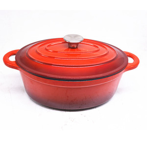 Meilleure vente : Casserole ovale en fonte émaillée avec couvercle - Product Image 6