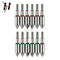 Pointes de flèches HT OEM HUANTU en acier inoxydable 304, 125 grains, accessoires de tir à l'arc pour tir à l'arc classique et composé