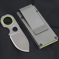 Draagbare Zakmes Edc Camping Multi-Tool Vast Mes Sleutelhanger Mes Multifunctioneel Mini Fruitmes Voor Zelfverdediging Wandelen
