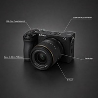 Appareil photo numérique d'occasion Sony A6700 sans miroir, objectif Sigma 18-50mm F2.8 DC DN, 26MP APS-C, vidéo 4K, pour la photographie