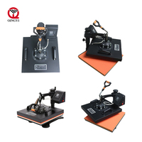 Mesin Press Panas Sublimasi Otomatis Qingyi 5-in-1 8-in-1 untuk Kaos, Topi, dan Piring