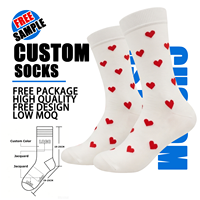 Chaussettes en coton tricotées mignonnes pour hommes, chaussettes élastiques classiques en coton de designer confortables pour femmes