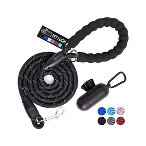 Pet suppliers braided climbing rope reflective dog show lead promotional dog leashes for slip lead