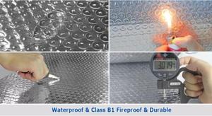 Hiện Đại Duy nhất bong bóng lá cách điện nhôm LDPE vuông sarking cách nhiệt mái nhà bong bóng lá cho xây dựng kho - Product Image 5