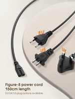 Cargador Rápido de Escritorio LDNIO Q16 100W GaN con Cables Retráctiles Dobles de 80cm, PD3.0, QC5, PPS, Multiprotocolo para Teléfonos