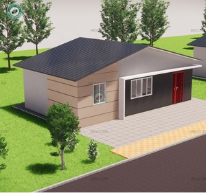 Casa prefabricada de 3 plazas, contenedor Modular de 64m2 con cocina, casa prefabricada de bajo coste - Product Image 2
