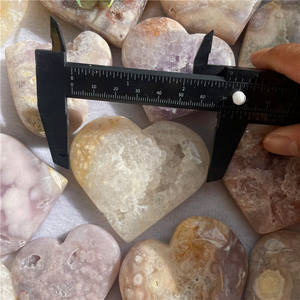 قلب من الجوزي من الجشمت الكريستالي الوردي الطبيعي بسعر الجملة مرتفع الطلب يصلح كهدية للزفاف وشفاء الألم - Product Image 6