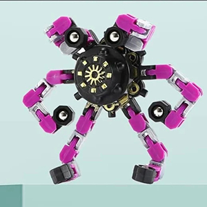 1 pièce Fidget Spinners Transformables, Jouets Sensoriels Anti-Stress, Gyroscopes de Doigt, Cadeaux de Fête pour TDAH, Autisme, Enfants et Adultes - Product Image 4