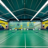 Grandes tentes intérieures climatisées en PVC multi-usages mobiles pour court de tennis de badminton