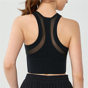 Top Deportivo de Nylon y Spandex Estilo Norteamericano con Tirantes Cruzados y Almohadilla de Soporte para el Pecho, Alta Sujeción para Yoga y Fitness - Product Image 5