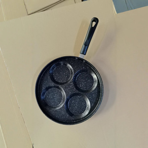 Non-Stick Four-Hole Egg <b>Pan</b> For Frying <b>Pancakes</b> And Dumplings Round Universal Breakfast Mold Hand Wash Only - Product Image 2