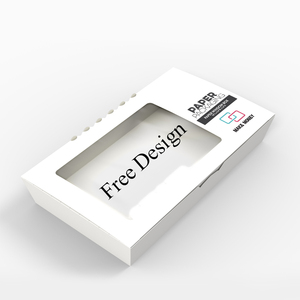 wholesale creative custom printed Logo factory price takeaway takeout delivery restaurant to go food packing box with window