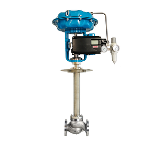 Válvula reguladora criogénica accionada neumáticamente, brida de acero inoxidable con brida, para aplicación de GNL - Product Image 1