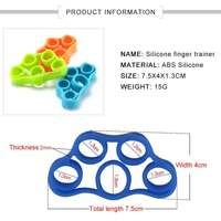 Gripper de Silicona para Ejercicios de Dedos, Entrenador de Fuerza de Agarre, Bandas de Resistencia en Bucle, Color Personalizado, Fitness