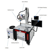 Machine de soudage laser automatique sur plateforme 3/5 axes pour pièces en acier inoxydable et alliage d'aluminium, programmation par lots, garantie 1 an