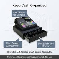 Mesin Kasir Terminal POS ARM 32-bit Longfly LF100 dengan Printer Struk, Garansi 3 Tahun, Memori 4M, Sistem 4 Tarif Pajak