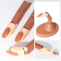 Affichage de faux ongles en plastique pour les débutants en art des ongles en acrylique avec 100 embouts