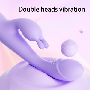 リロ ダブルヘッド シリコン ラビット ワンド 強力 女性用 ディルド バイブレーター 大人のおもちゃ - Product Image 2