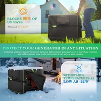 Housse de protection portable résistante aux intempéries pour la plupart des générateurs, avec fermeture éclair, ajustement universel, poignées réfléchissantes, en polyester, pour l'extérieur