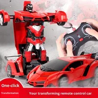 Voiture de sport robot transformable 4x4 télécommandée par APP 2.4G, échelle 1:18, jouet universel intérieur-extérieur, vente chaude