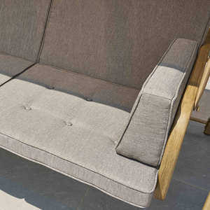 <span class=keywords><strong>Lit</strong></span> <span class=keywords><strong>de</strong></span> repos double pour jardin extérieur - Chaise suspendue en métal avec auvent solaire et lumières LED décoratives - Product Image 3
