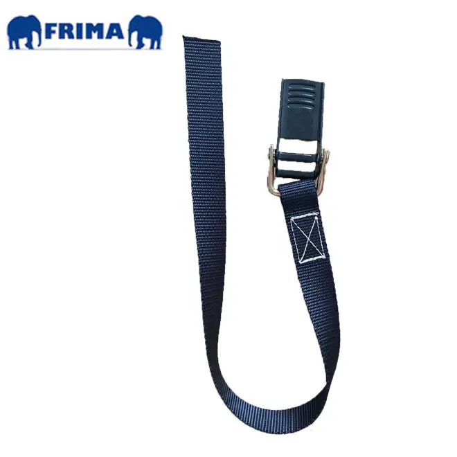 Black Color 500KGS 28mm Width Over Center Buckle with 25mm/1.5M Nylon Strap