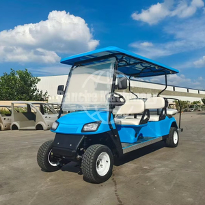 2025 nouveau style chariot de golf 2 + 2 places 4 places pneu tout-terrain chariot de golf électrique 4 + 2 passagers - Product Image 1