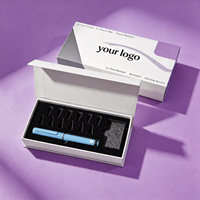 Astuccio Magnetico Portatile per Pennelli Cosmetici, Organizzatore da Viaggio, Scatola di Lusso Rigida con Schiuma Protettiva