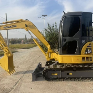 Excavatrice d'occasion Komatsu 5,5 tonnes PC55 d'origine japonaise de haute qualité et à bas prix, mini-excavatrice économique en stock avec EPA/CE - Product Image 3